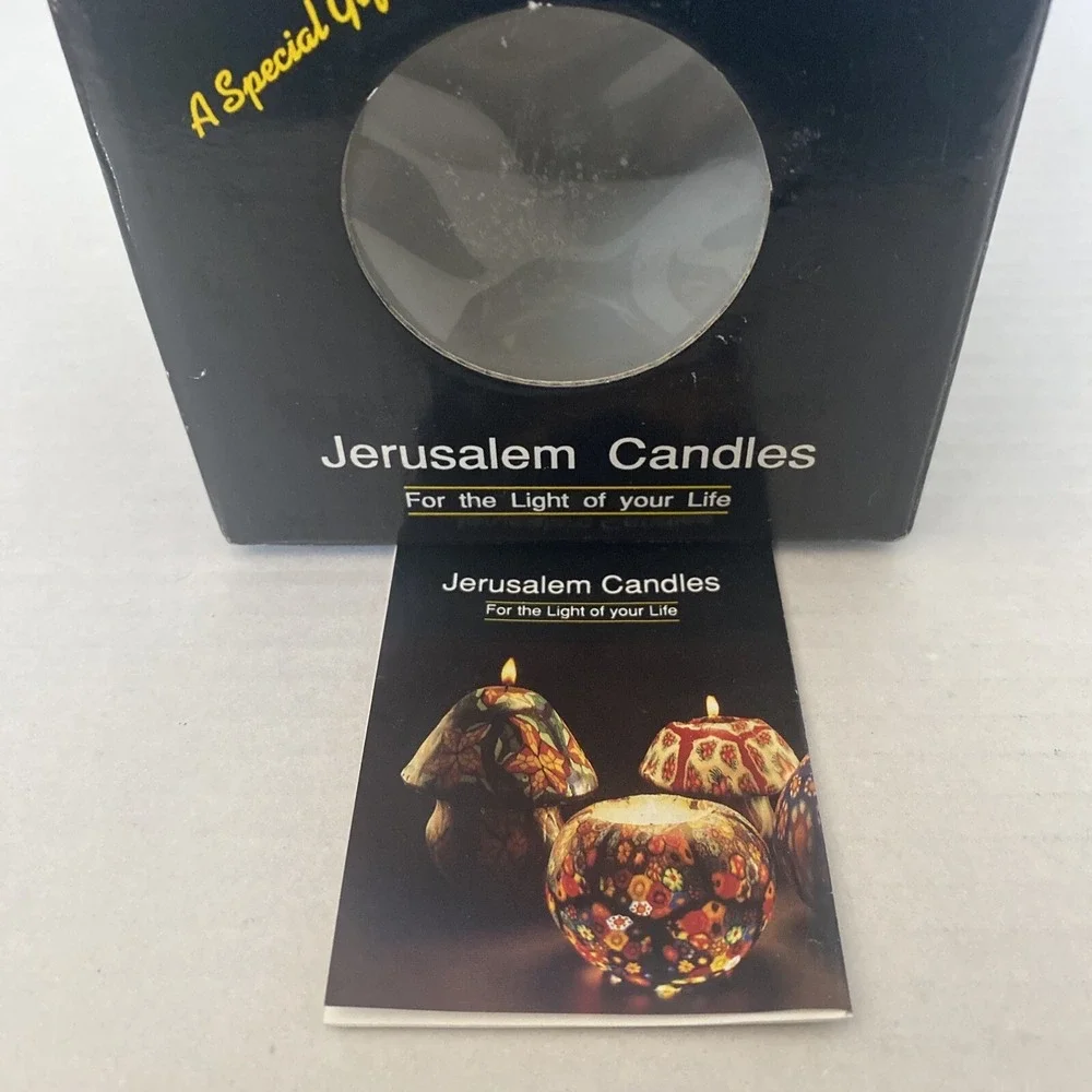The Original Jerusalem Candle Glowing Hand Crafted Light of‎ Life With Box